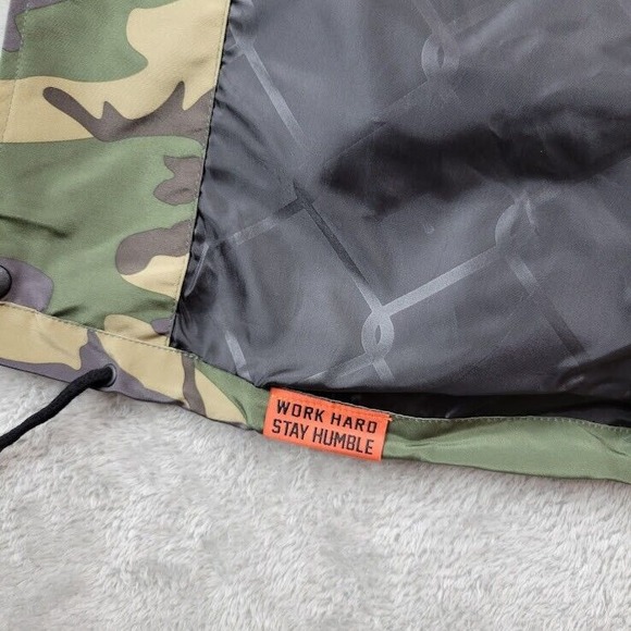 Dixxon Flannel Windbreaker Jacket Mens Medium Camo Ground Up Customs Working‎ - Picture 8 of 12